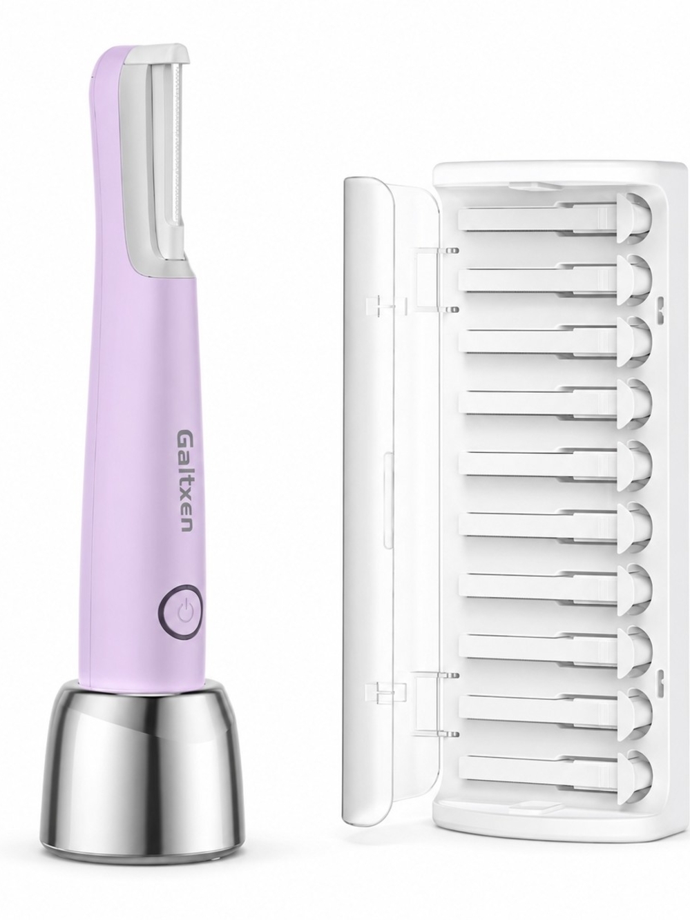Lavender Precision Facial Trimmer with Replacement Blades